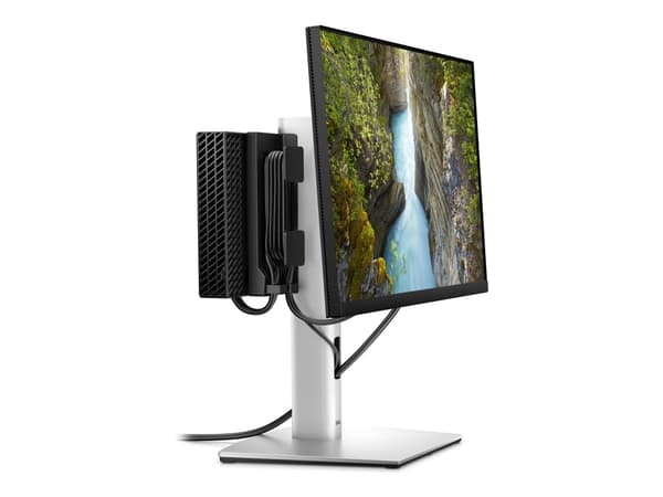 Dell Micro Form Factor All-in-One Stand MFS22 - Ställ för bildskärm/PC - 19"-27" - silver - för OptiPlex 30XX, 50XX, 70XX