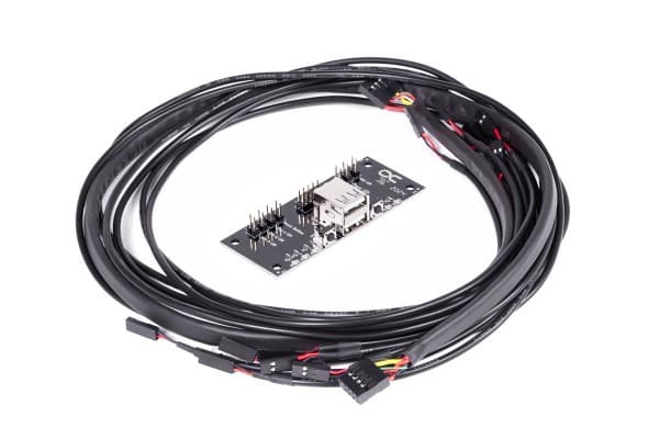 Alphacool 25054, 80 m, Rett, Rett, Svart, 83 mm, 34,5 mm