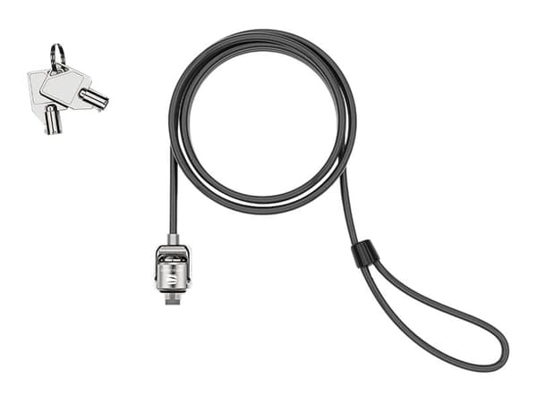 Compulocks T-bar Security Keyed Alike Cable Lock - Sikkerhetskabellås - svart