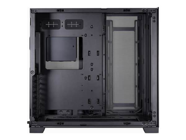 Lian Li O11 Dynamic Evo - Mid tower - utvidet ATX (E-ATX) - sidepanel med vindu (herdet glass) - ingen strømforsyning - moderne svart - USB/lyd