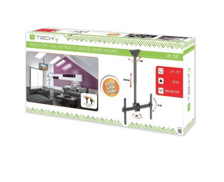 Techly ICA-CPLB 946S, 50 kg, 94 cm (37"), 177,8 cm (70"), 200 x 200 mm, 600 x 400 mm, 560 - 910 mm