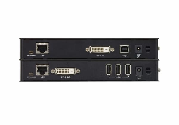 ATEN CE610A, Sender og Mottaker, Koblet med ledninger (ikke trådløs), 1920 x 1200 piksler, Metall, 40 Mbit/s, Nettverk, Kraft indikator, USB, Video