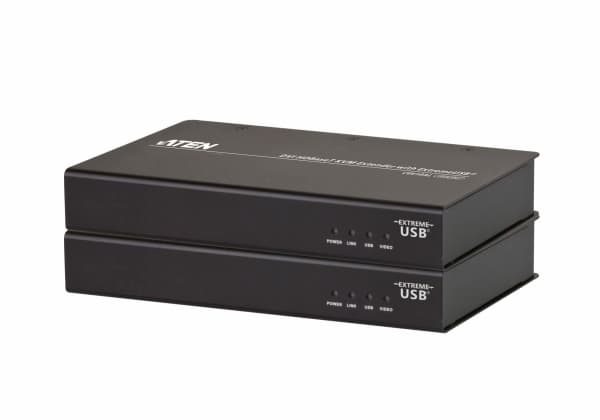 ATEN CE610A, Sender og Mottaker, Koblet med ledninger (ikke trådløs), 1920 x 1200 piksler, Metall, 40 Mbit/s, Nettverk, Kraft indikator, USB, Video