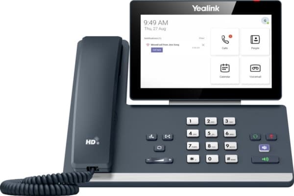Yealink MP58-WH Microsoft Teams Edition IP-telefon Grå LCD Wi-Fi