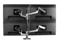 Pikkukuva 3 / 5: Ergotron LX Series LX Dual Stacking Arm Tall Pole, Puristin, 20 kg, 101,6 cm (40"), 100 x 100 mm, Korkeudensäätö, Alumiini