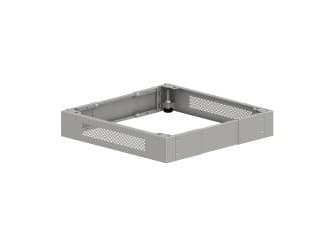 Alantec SA-CU-SW-600-S, Plint till rackskåp, Grå, Stål, Rektangulär, 48,3 cm (19"), 600 mm
