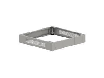 Alantec SA-CU-SW-600-S, Plint till rackskåp, Grå, Stål, Rektangulär, 48,3 cm (19"), 600 mm