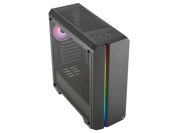Aerocool Genesis-A-BK-v2, PC, Sort, ATX, micro ATX, Mini-ITX, ABS, SPCC, 15.5 cm, 38 cm