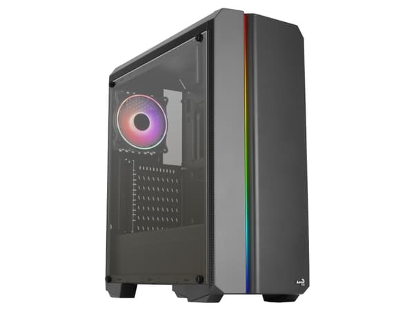 Aerocool Genesis-A-BK-v2, PC, Sort, ATX, micro ATX, Mini-ITX, ABS, SPCC, 15.5 cm, 38 cm musta
