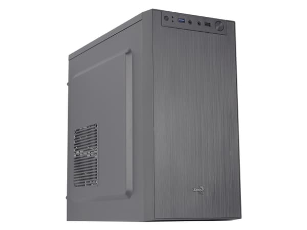 AeroCool CS-108-S-BK-v1 - MT - micro ATX - ingen strømforsyning (ATX) - svart - USB/lyd