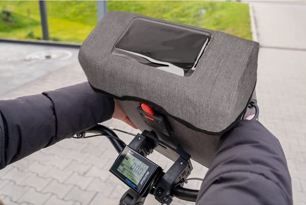 FISCHER FAHRRAD PLUS Cita Taske til styr Grå
