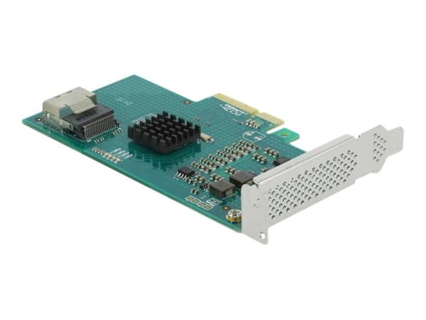 Delock - Kontrollerkort (RAID) - 4 Kanal - SATA 6Gb/s - låg profil - RAID 0, 1, 10 - PCIe 2.0 x4