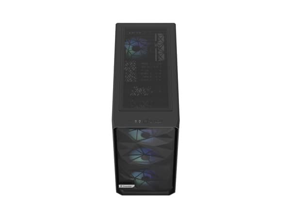 Fractal Design Meshify 2 Lite - Tower - utvidet ATX (E-ATX) - sidepanel med vindu (herdet glass) - ingen strømforsyning (ATX) - RGB sort TG lys farge