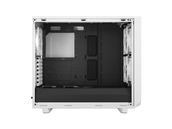 Fractal Design Meshify 2 Lite - Tower - utökad ATX - genomskinlig sidopanel (härdat glas) - ingen strömförsörjning (ATX) - vit TG genomskinlig ton -