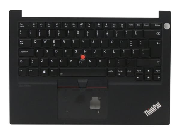 Lenovo - Erstatningstastatur for bærbar PC - med Trackpoint - bakbelysning - QWERTY - Portugisisk - sølv - FRU - for ThinkPad E14 20RA, 20RB