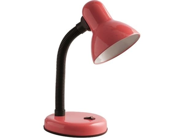 GTV skrivebordslampe RIO skrivebordslampe, E27, maks. 40W, 220-240V, rød