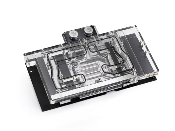 Bitspower Classic VGA, Vesiblokki, Musta, Hopea, Läpinäkyvä, 3-pin, 1/4", ASUS TUF Gaming GeForce RTX 3070, 144,2 mm
