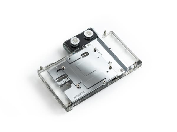 Bitspower Classic VGA, Vannblokk, Sort, Sølv, Gjennomsiktig, 3-pin, 1/4", 125 mm, 171,4 mm