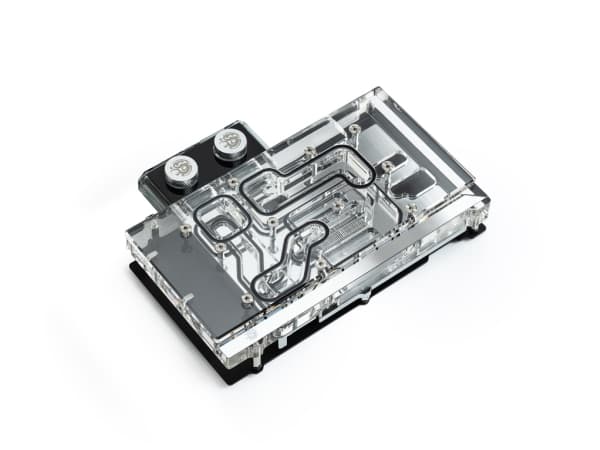 Bitspower Classic VGA, Vannblokk, Sort, Sølv, Gjennomsiktig, 3-pin, 1/4", 125 mm, 171,4 mm