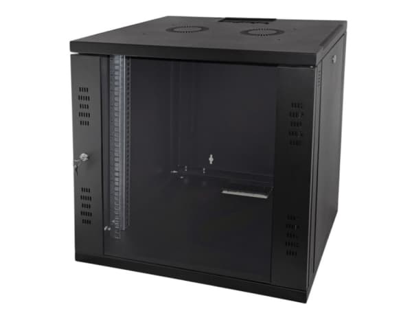 Alantec väggmonterat 19-tums 12U-skåp (SW-12U-600-450-N-DSJ-OP-RP-FC)