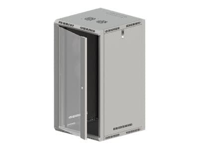 ALANTEC - Skåp - väggmontering, golvmontering - grå - 12U - 19"