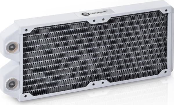 Bitspower Tarasque II 240S, Radiatior, Kobber (Cu), Hvit, 1/4", 120 mm, 273,5 mm