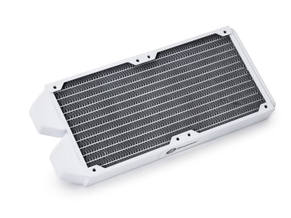 Bitspower Tarasque II 240S, Radiatior, Kobber (Cu), Hvit, 1/4", 120 mm, 273,5 mm