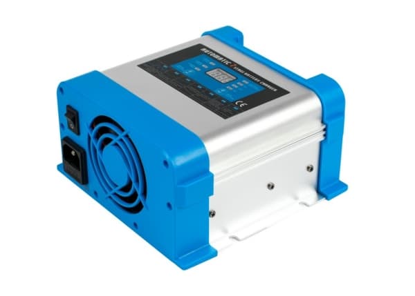 AZO Digitaalinen 24V verkkovirtalaturi BC-20 PRO 10A akuille (230V/24V) LCD 7-portainen lataus LCD-näyttö
