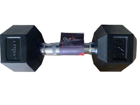 Outliner-hantel YLDB35 gummibelagd 1 x 7 kg