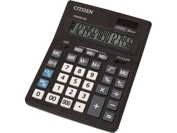 Eleven ELEVEN kontorsräknare CDB1601BK svart