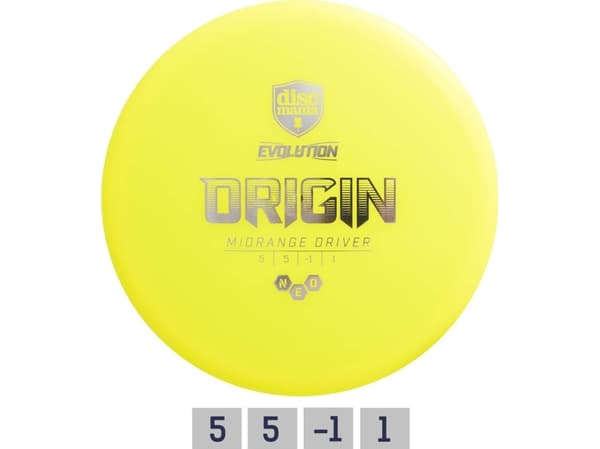 Discgolf DISCMANIA Midrange Driver NEO ORIGIN Evolution Pink 5/5/-1/1