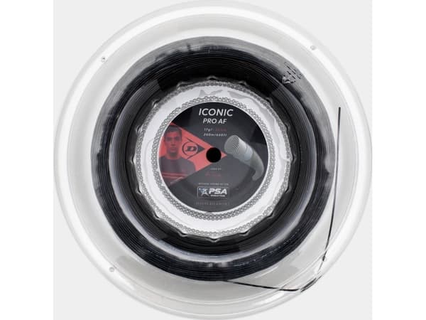 Strings for squash racket DUNLOP ICONIC PRO AF 18g/1,18mm 200m