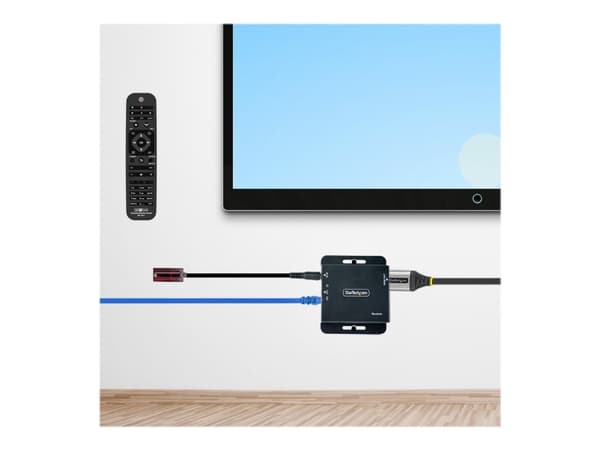 StarTech.com HDMI Extender over CAT6/CAT5, 4K 30Hz/130ft (40m) or 1080p 60Hz/230ft (70m) Video Extender, 4K HDMI over Ethernet Extender, PoC HDMI Tra