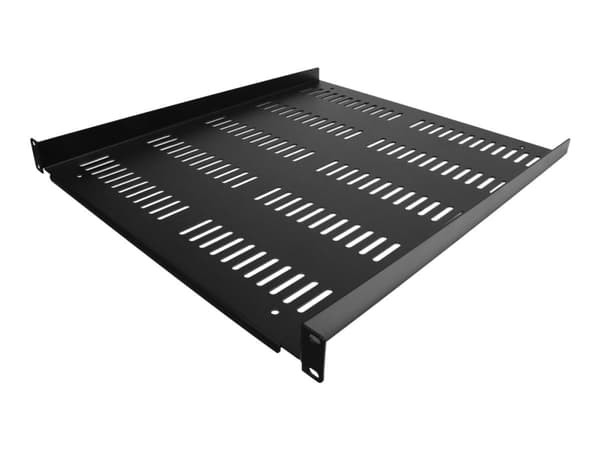 StarTech.com 1U-serverrackhylla - Universellt ventilerat fribärande fack med rackfäste för 19-tums rack och skåp för nätverksutrustning - Hållbar design - Viktkapacitet 25 kg - 50,8 cm djup hylla, sva