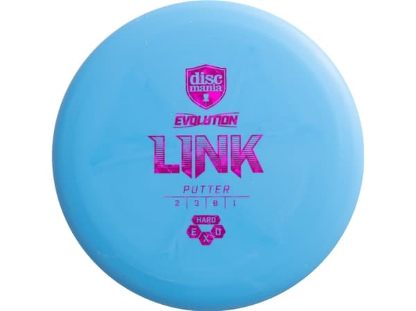 Discmania Discgolf DISCMANIA Putter HARD EXO LINK Evolution Pink 2/3/0/1