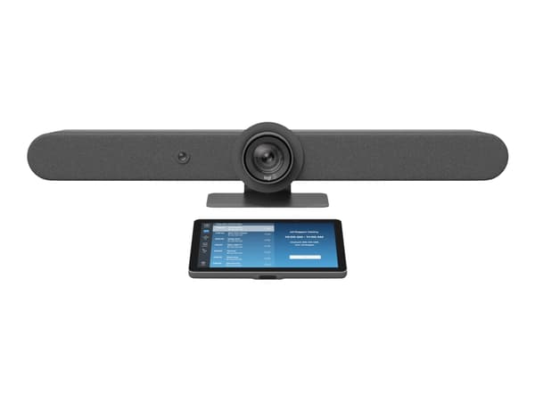 Logitech Rally Bar + Tap IP, 4K Ultra HD, 30 fps, 5x, 3x, Grafiitti