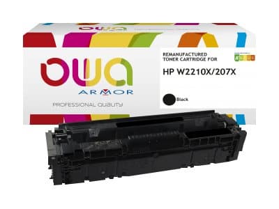 OWA - Høykapasitets - svart - kompatibel - gjenfabrikert - tonerpatron (alternativ for: HP 207X) - for HP Color LaserJet Pro M255dw, M255nw, MFP M282