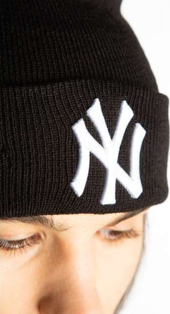 New Era MLB ESSENTIAL CUFF 728 BLACK - - uniseks - czarny