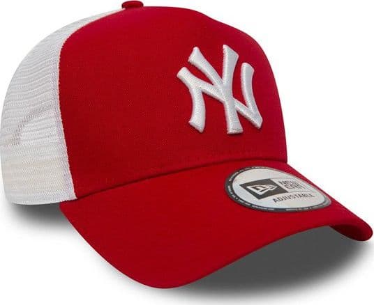 New Era New York Yankees Clean A Frame Trucker Cap rød og hvit (11588488)