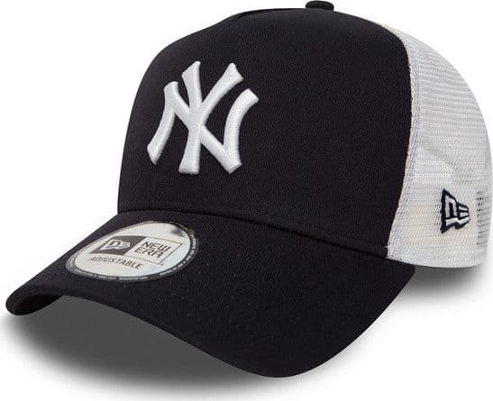 New Era New York Yankees Clean A Frame Trucker lippis mustavalkoinen (11588489)