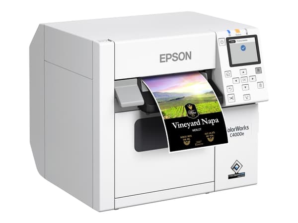 Epson CW-C4000e (mk), Mustesuihku, 1200 x 1200 DPI, 102 mm/s, Langallinen, Valkoinen
