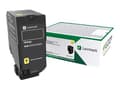 Miniatyrbilde 2 av 4: Lexmark - Gul - original - tonerpatron - for Lexmark CS827de, CX827de