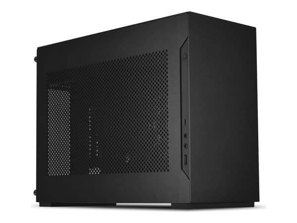 Lian Li A4-H20 X4 - Litet hölje - mini ITX - ingen strömförsörjning - mattsvart, eloxerad svart - USB/ljud