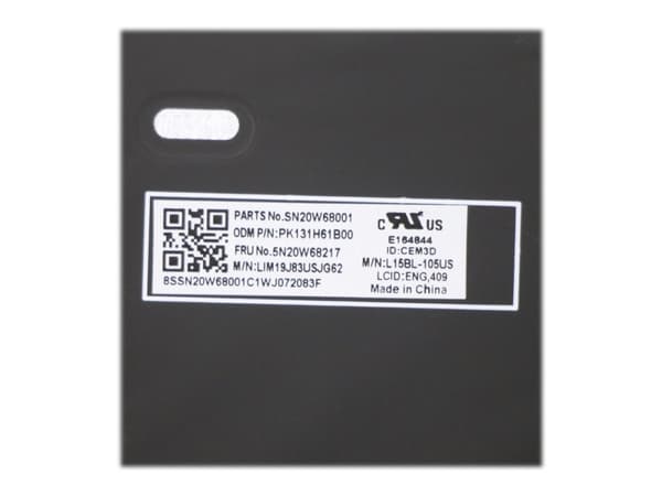 Lenovo 5N20W68217 reservdelar bärbara datorer Tangentbord