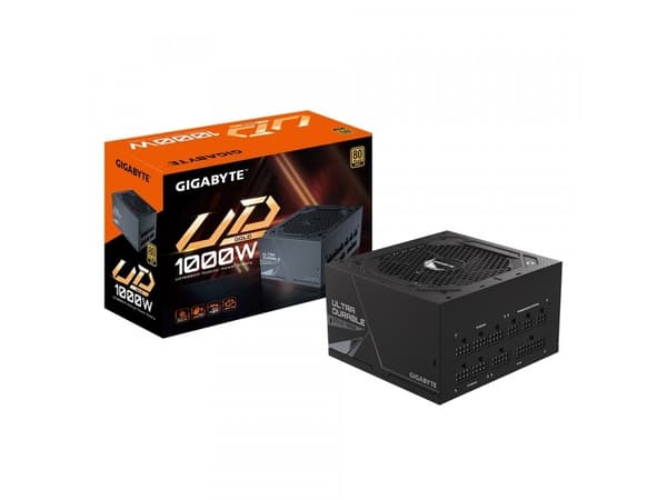 Gigabyte UD1000GM - Strømforsyning (intern) - ATX12V 2.31/ EPS12V - 80 PLUS Gold - AC 100-240 V - 1000 Watt - aktiivinen PFC