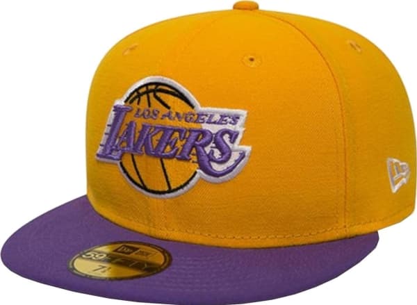 New Era New Era Los Angeles Lakers NBA Basic Cap 10861623 Yellow 7 1/4