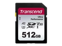 Transcend 340S - Flashminnekort - 512 GB - A2 / Video Class V30 / UHS-I U3 - SDXC UHS-I