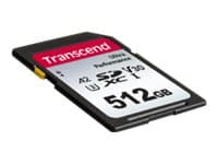 Transcend 340S - Flashminnekort - 512 GB - A2 / Video Class V30 / UHS-I U3 - SDXC UHS-I
