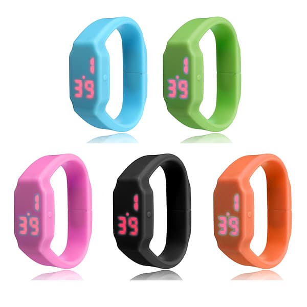 Mode LED Sport Watch Armbånd USB Memory Flash Stick Pen Opbevaring U Disk 8G