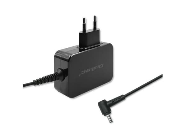 Qoltec - Strömadapter - AC 220-240 V - 20 Watt - svart - för Lenovo IdeaPad 100S-11IBY; IdeaPad Miix 310-10ICR 80SG; 320-10ICR 80XF